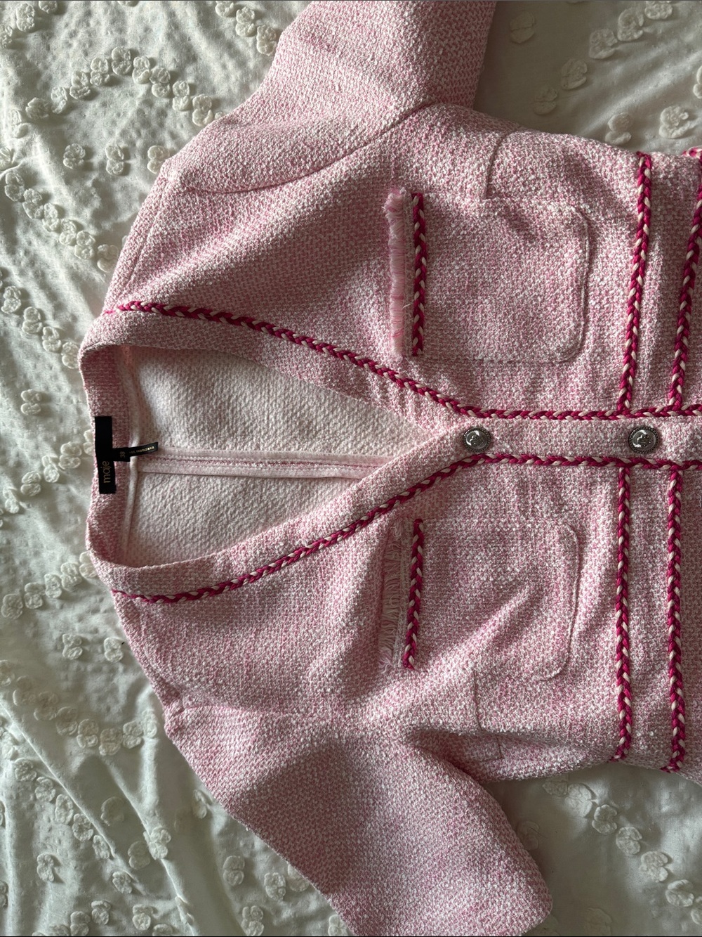 🦋 Maje Rirose Tweed Mini Dress - Picture 2 of 3